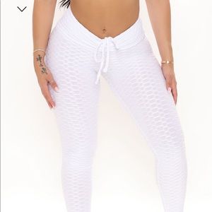 Fashion Nova Honeycomb Tie Front Legging